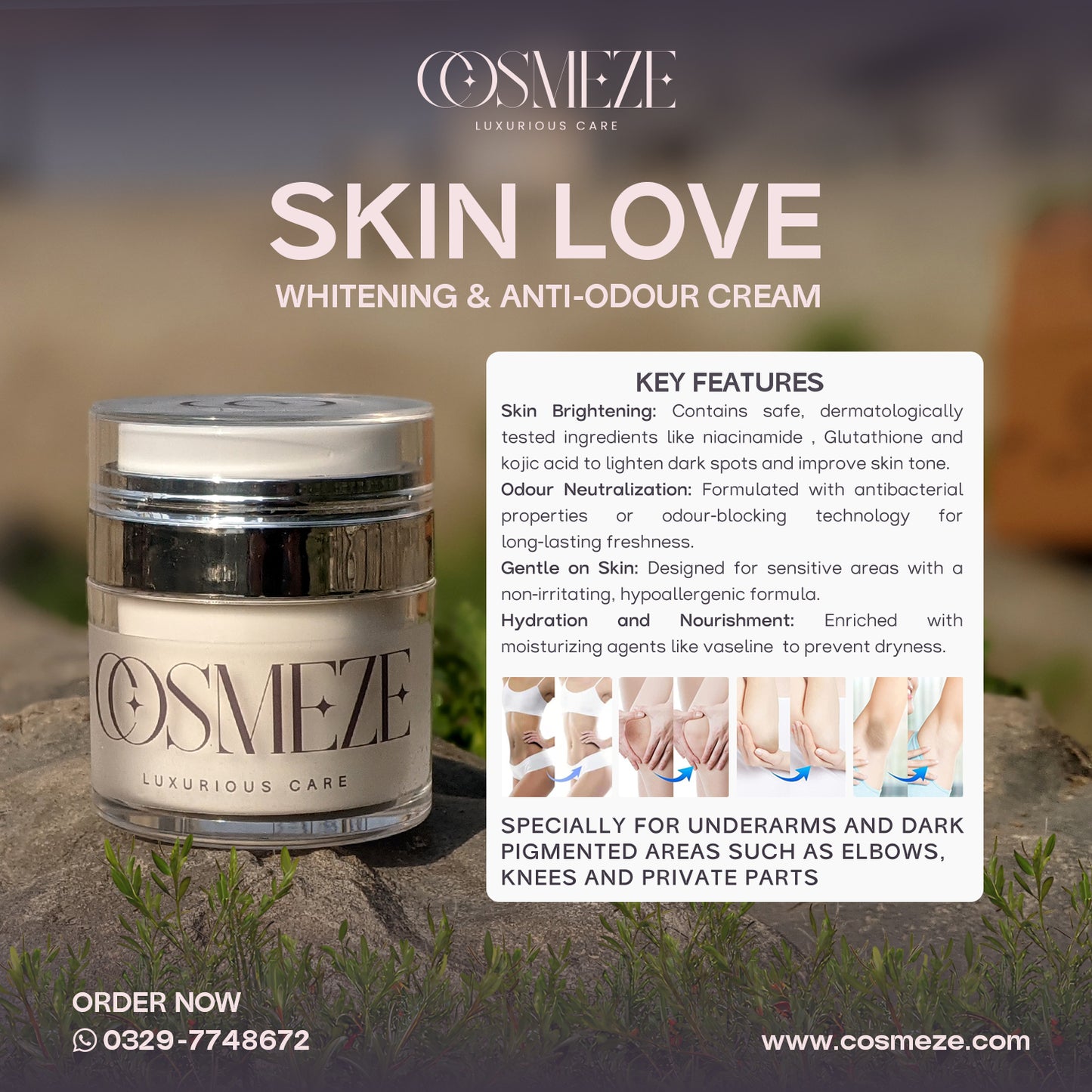 Skin Love Whitening & Anti-Odour Cream