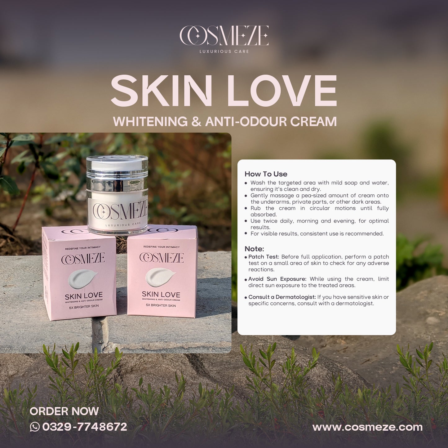 Skin Love Whitening & Anti-Odour Cream
