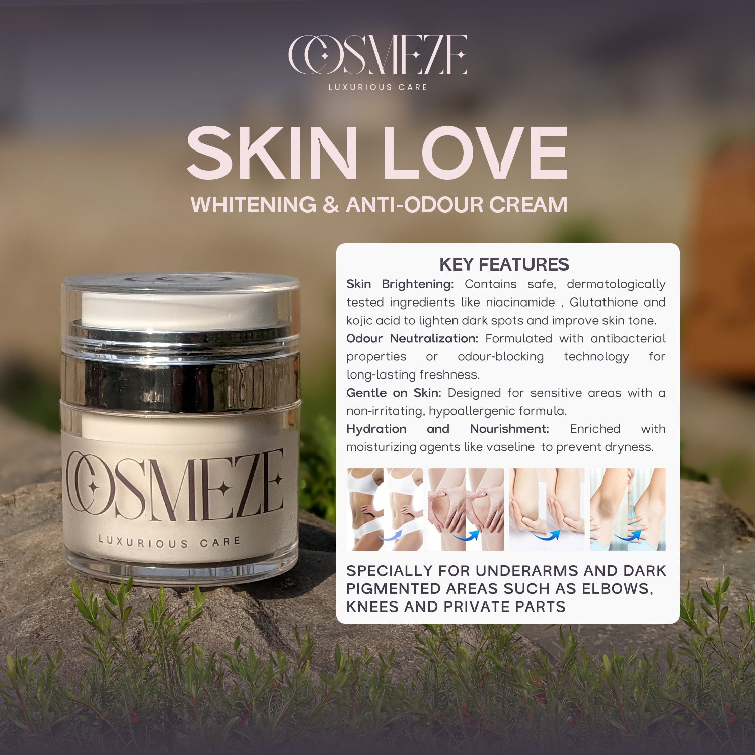 Skin Love Whitening & Anti-Odour Cream – Cosmeze